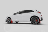Rally Armor 19-21 Hyundai Elantra N Line Black UR Mud Flap w/ White Logo MF59-UR-BLK/WH