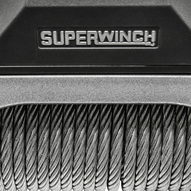Superwinch 12000 LBS 12V DC 3/8in x 85ft Wire Rope SX 12000 Winch - Graphite 1712200