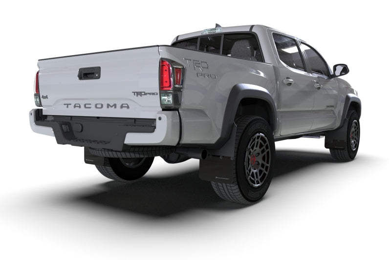 Rally Armor 16-22 Toyota Tacoma Black Mud Flap w/ Grey Logo MF94-BLK-GRY