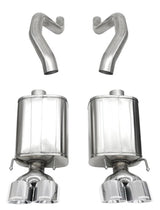 Corsa 06-13 Chevy Corvette C6 Z06 7.0L / 09-13 ZR1 6.2L Polished AxleBack Exhaust w/4.5in Twin Tips 21077