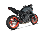 AKRAPOVIC  S-Y7R2-AFC  Stainless Steel/Carbon Fiber Race Exhaust MT-07/FZ-07 XSR 700/Tracer 900 GT  2016-2024  1810-2226