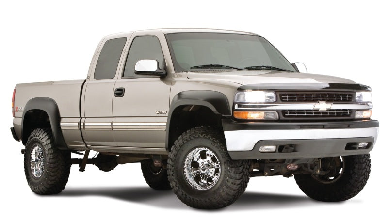 Bushwacker 07-07 Chevy Silverado 1500 Classic Fleetside Extend-A-Fender Style Flares 4pc - Black 40945-02
