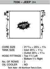 CSF 07-18 Jeep Wrangler (JK) Radiator 7036