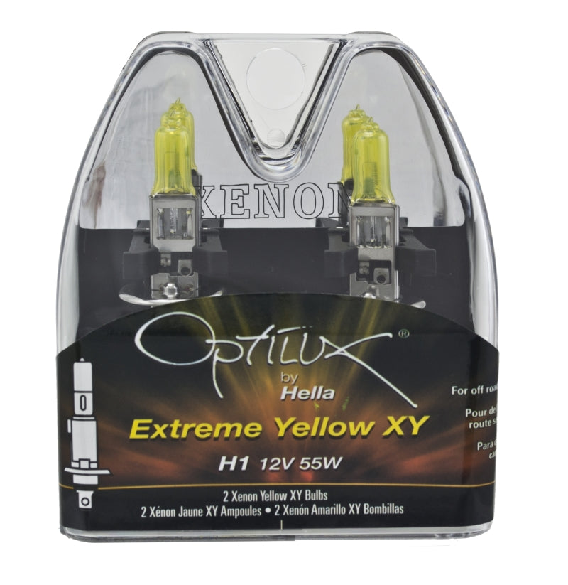 Hella Optilux H1 12V/55W XY Yellow Bulb LAH71070642