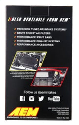 AEM 3.25 inch DRY Flow Short Neck 9 inch Element Filter Replacement 21-2109DK
