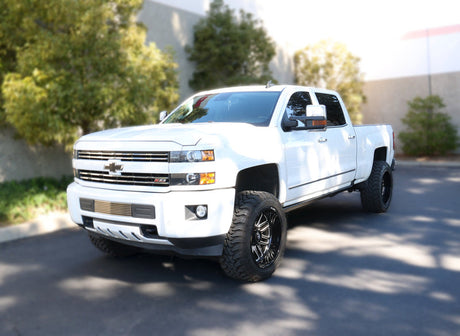 Go Rhino 15-19 Chev Silverado 2500HD/3500HD CC (Diesel) 4dr E-BOARD E1 Running Board Kit - Tex. Blk 20405187PC