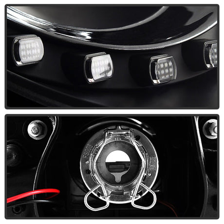 Spyder Volkswagen Beetle 06-10 Projector Headlights DRL LED Black PRO-YD-VB06-DRL-BK 5080929