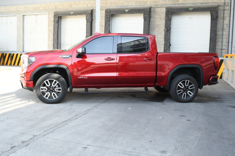 Go Rhino 19-23 Chevrolet Silverado 1500 CC 4dr E-BOARD E1 Running Board Kit - Bedliner Coating 20404887T