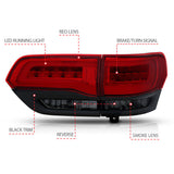 ANZO 2014-2016 Jeep Grand Cherokee LED Taillights Red/Smoke 311269