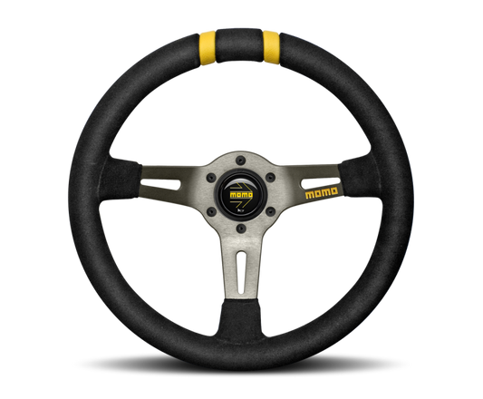 Momo MODDRIFT Steering Wheel 330 mm -  Black Suede/Anth Spokes/2 Stripes R1907/33S