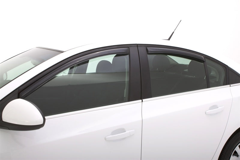 AVS 11-15 Chevy Cruze Ventvisor In-Channel Front & Rear Window Deflectors 4pc - Smoke 194611