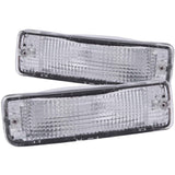 ANZO 1989-1995 Toyota Pickup Euro Parking Lights Chrome w/ Amber Reflector 511019