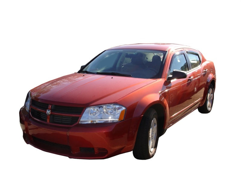 AVS 08-14 Dodge Avenger Ventvisor In-Channel Front & Rear Window Deflectors 4pc - Smoke 194065
