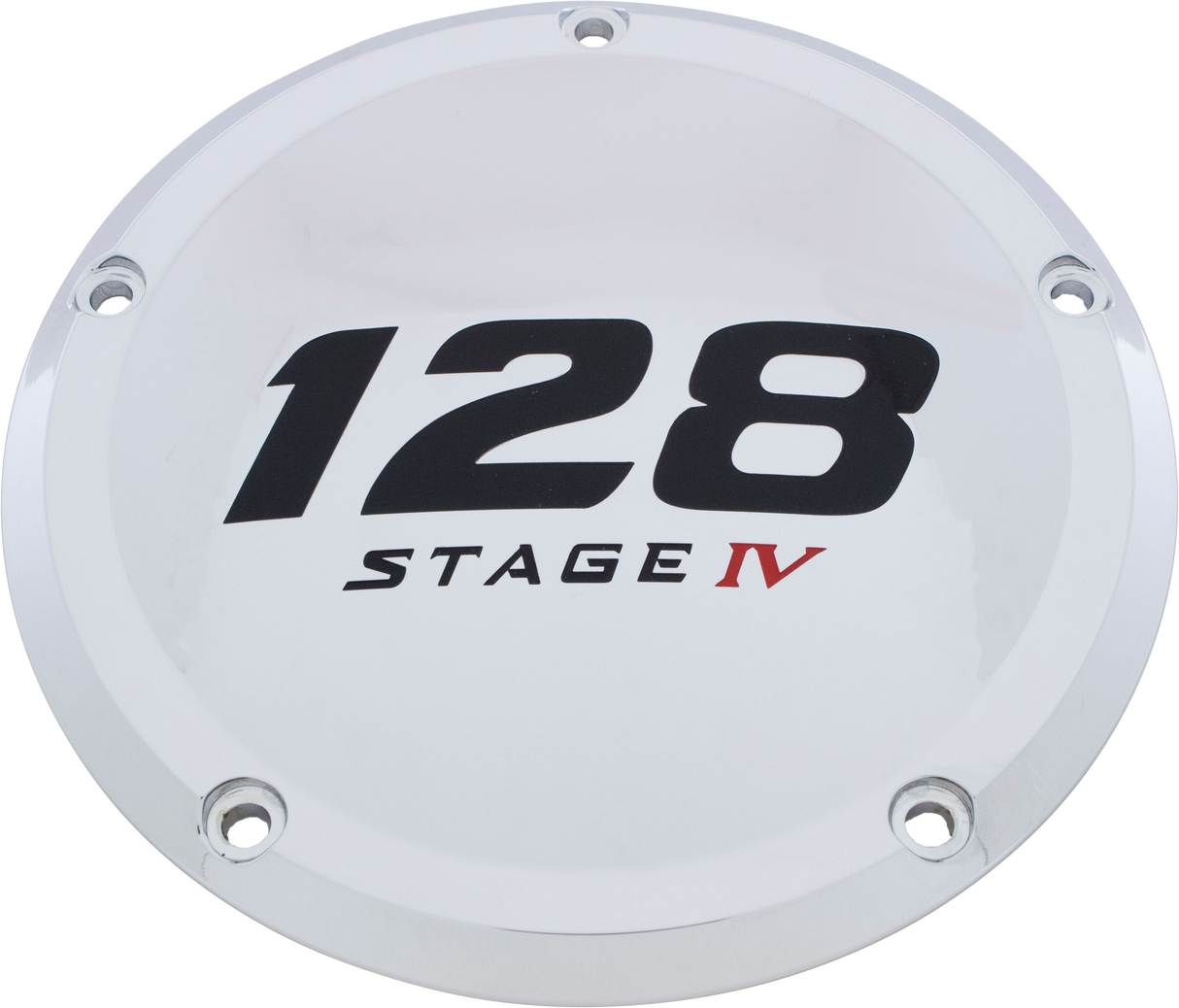 CUSTOM ENGRAVING 7   M8 Flt/Flh Derby Cover 128 Stage Iv Chrome 128-05-46