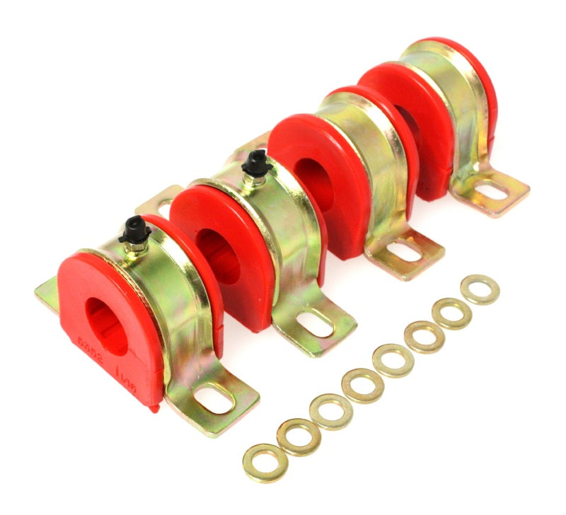 Energy Suspension 1-1/16in Gm Greaseable S/B Set - Red 3.5175R