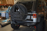 DV8 Offroad 07-18 Jeep Wrangler JK Rear Bumper Full Length RBSTTB-09