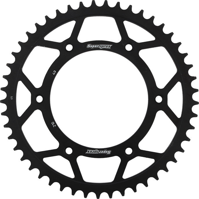 SUPERSPROX Rear Sprocket Steel 49t-520 Blk Hon RFE-210-49-BLK