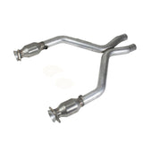 BBK 11-14 Mustang 3.7 V6 Short Mid X Pipe With Catalytic Converters 2-1/2 For BBK Long Tube Headers 1461