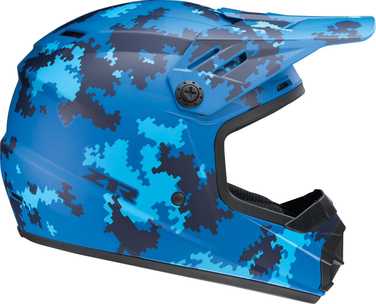 Z1R Youth Rise Helmet - Digi Camo - Blue - Medium 0111-1464