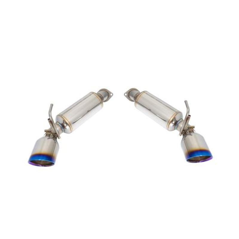 Remark 09-19 Nissan 370z Axle Back Exhaust w/Burnt Stainless Double Wall Tip RO-TT34-D