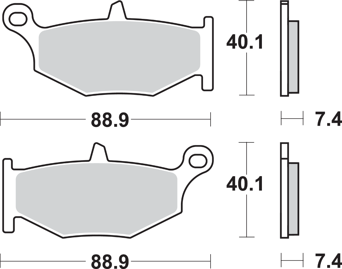 SBS HF Brake Pads - GSX 1300 833HF