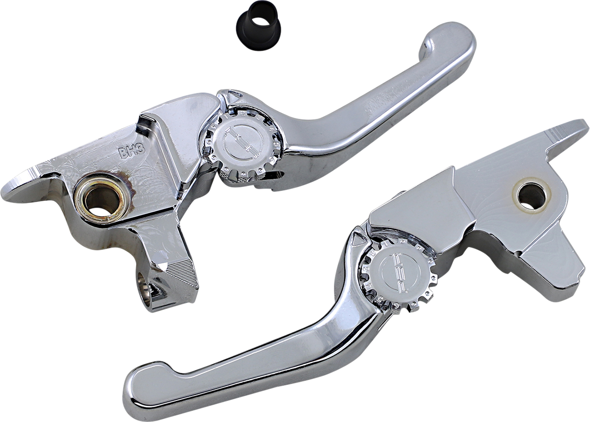 POWERSTANDS RACING Lever Set - Anthem - Shorty - Chrome 12-01661-20