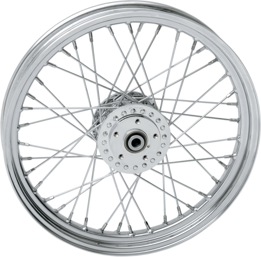 DRAG SPECIALTIES Front Wheel - Single/Dual Disc/No ABS - Chrome - 19"x2.50" 64357