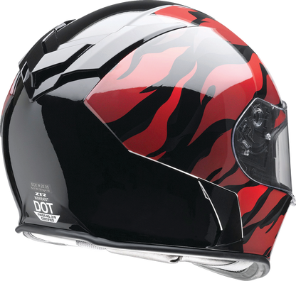 Z1R Warrant Helmet - Panthera - Black/Red - XS 0101-15205