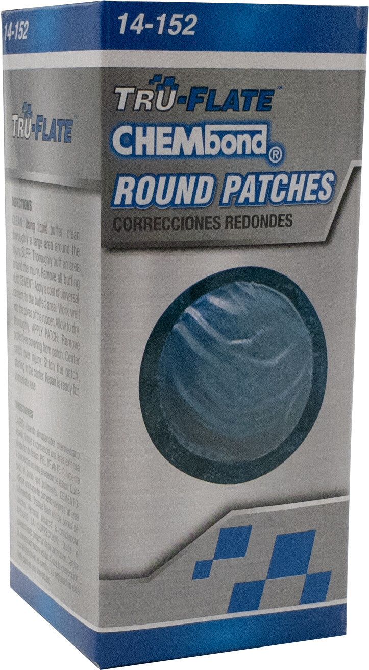 TRU-FLATE Tire Repair Small Round Chembond 40/Pk 14-152