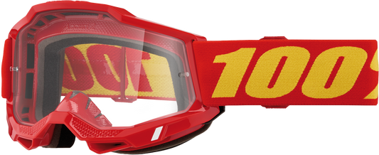 100% Accuri 2 Goggle Red Clear Lens 50013-00042