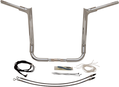 FAT BAGGERS INC. Handlebar Kit - Pointed Top - 16" - Chrome 809216
