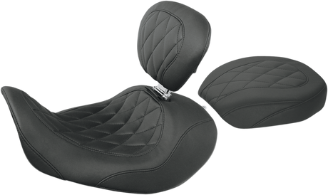 MUSTANG Wide Tripper Forward Solo Seat - Dyna 76707