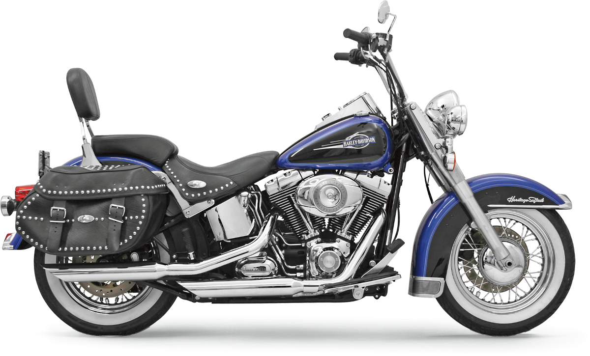 Silenciadores BASSANI XHAUST de 3" - Cromados - Corte oblicuo - Softail '07-'17 12117B 