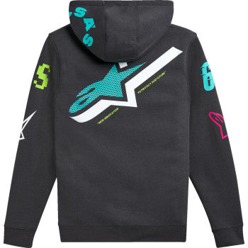 IN STOCK ALPINESTARS Variegate Zip Hoodie - Gunmetal - 2XL 1215-53200-190-2X