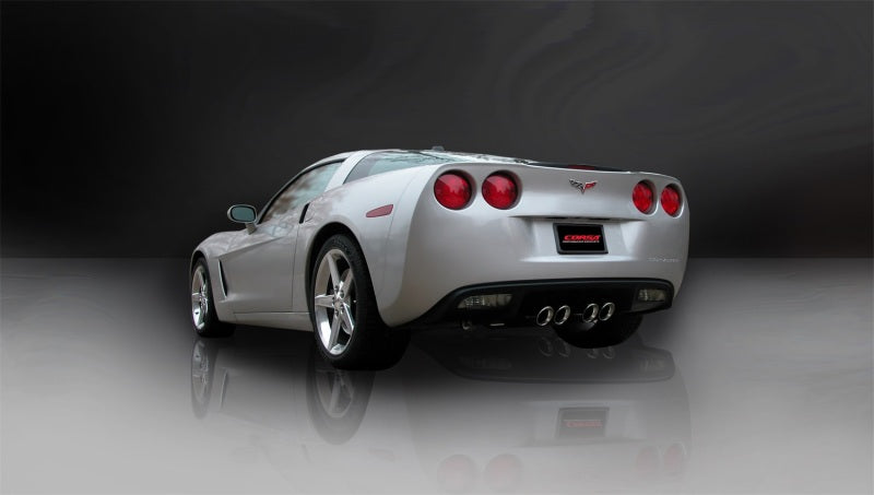 Corsa 05-08 Chevrolet Corvette C6 6.0L V8 Polished Sport Axle-Back Exhaust 14169