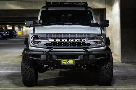 DV8 Offroad 21-22 Ford Bronco Factory Front Bumper Licence Relocation Bracket - Front LPBR-01