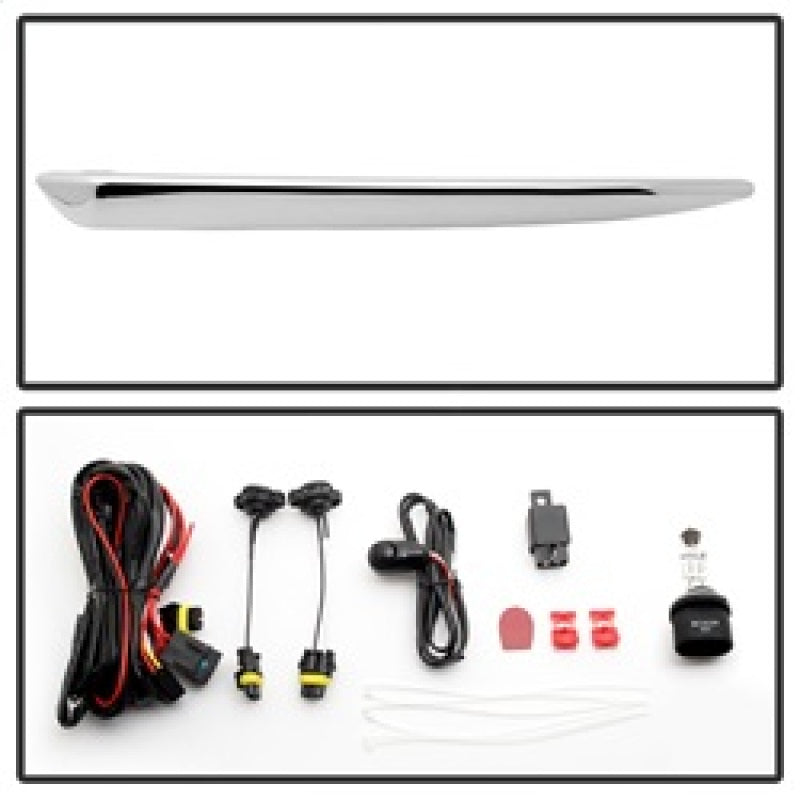 Spyder Chevy Suburban Tahoe 2015-17 OEM Fog Lights W/Chrm trim Cover and Switch Clear FL-CTAH15-C 9031588