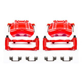 Power Stop 2012 Chrysler 300 Front Red Calipers w/Brackets - Pair S5016A