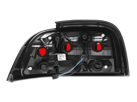 Raxiom 96-98 Ford Mustang Icon LED Tail Lights- Black Housing (Smoked Lens) 389876