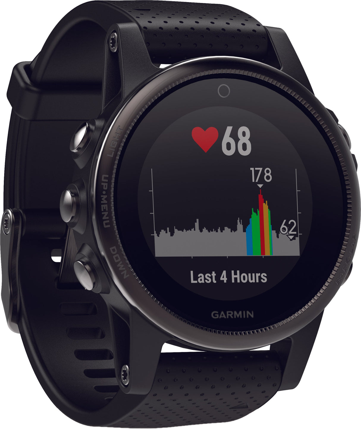 GARMIN Fenix 5s Watch W/Sapphire Lens Black/Black 42mm 010-01685-10