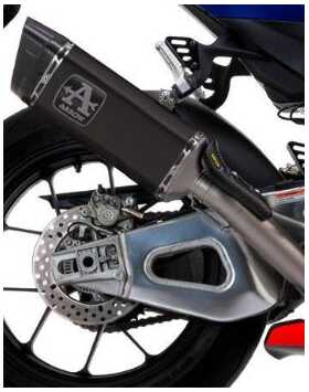 71001PTN  Arrow Pista Slip-on Exhaust, Titanium LINK Dark for Aprilia RSV4 1100 Factory 19-20