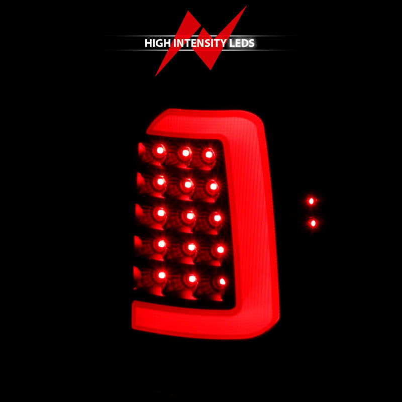 ANZO 1997-2004 Dodge Dakota LED Taillights Black Housing Clear Lens Pair 311347