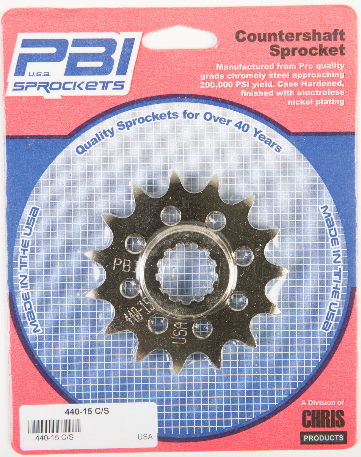 PBIFront Cs Sprocket Steel 15t-520 Kaw440-15
