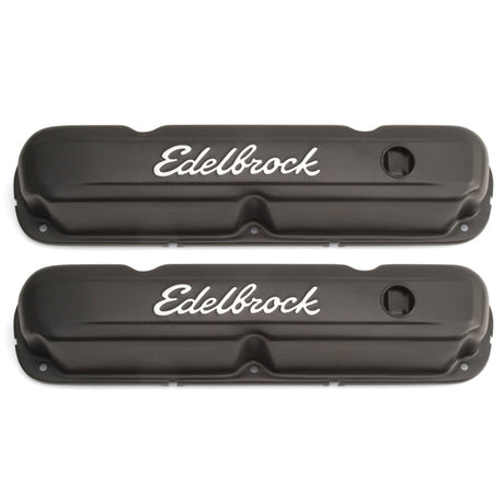 Edelbrock Valve Cover Signature Series Chrysler 1965-1991 318-340-360 CI V8 Black 4473