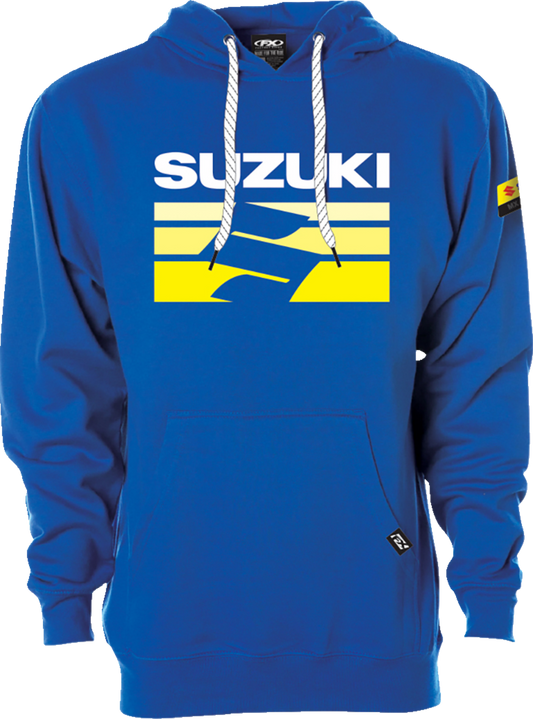 FACTORY EFFEX Suzuki Fade Pullover Hoodie - Royal - Large 27-88404