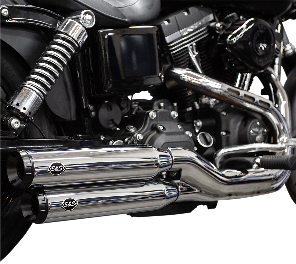 S&S CYCLE Grand National Mufflers - Chrome 550-0723 1801-1277