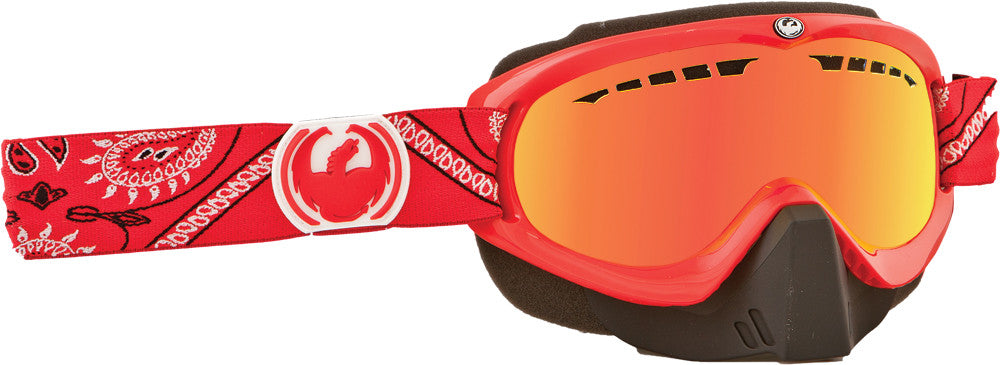 DRAGON Mdx Snow Goggle Red Paisley W/Red Ion Lens 722-1917