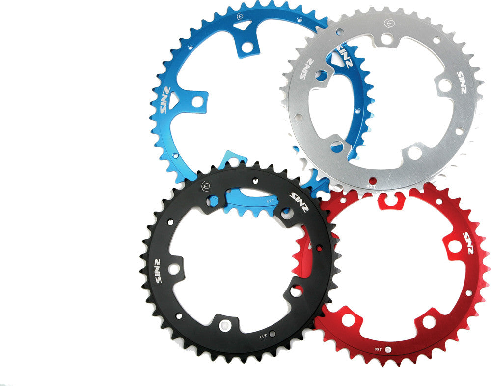 SINZ 5-Bolt Chain Ring Black 42 Too Th SECB-07
