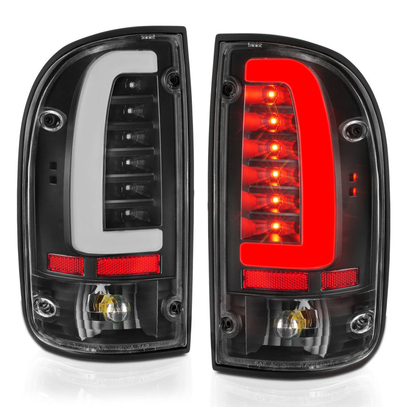 ANZO 95-00 Toyota Tacoma LED Taillights Black Housing Clear Lens (Pair) 311353