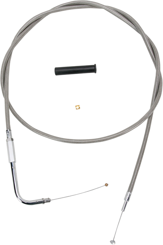 DRAG SPECIALTIES Throttle Cable - 56" - Braided 5332156B